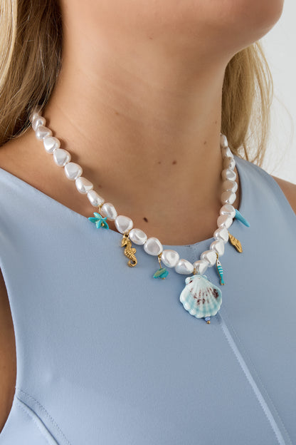 Artificial Pearl Beaded Necklaces Turtle Casual Holiday/Beach Simple Series Women's jewelry