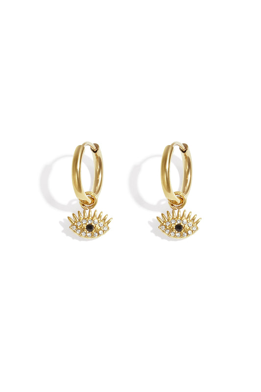 Stainless Steel Drop Earrings Devil's eye Casual Daily Simple Series Women's jewelry
