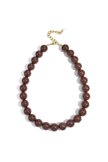 Large colored necklace - 15mm