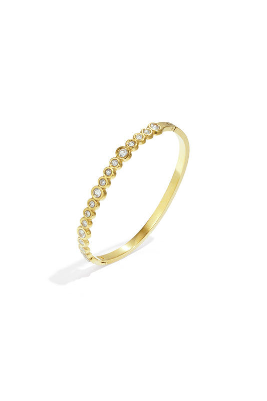 Stainless Steel Bangles Polka Dots Casual Daily Simple Series Women's jewelry