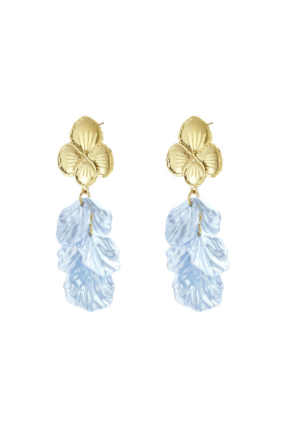 Stainless Steel Drop Earrings Flower Casual Daily Simple Series Women's jewelry