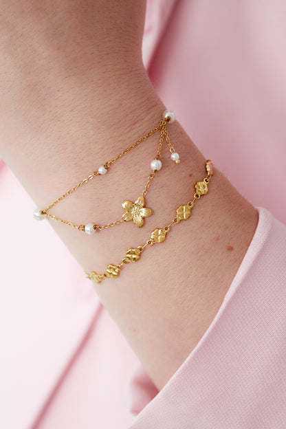 Double trouble flower Bracelet
