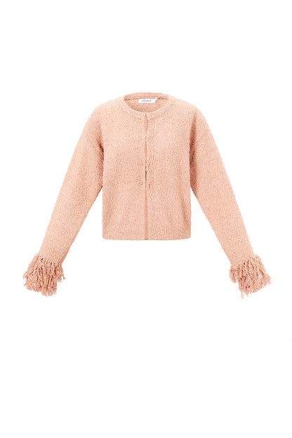 Knitted Polyester Fiber Women's Cardigan Casual Solid Color Fall/Winter