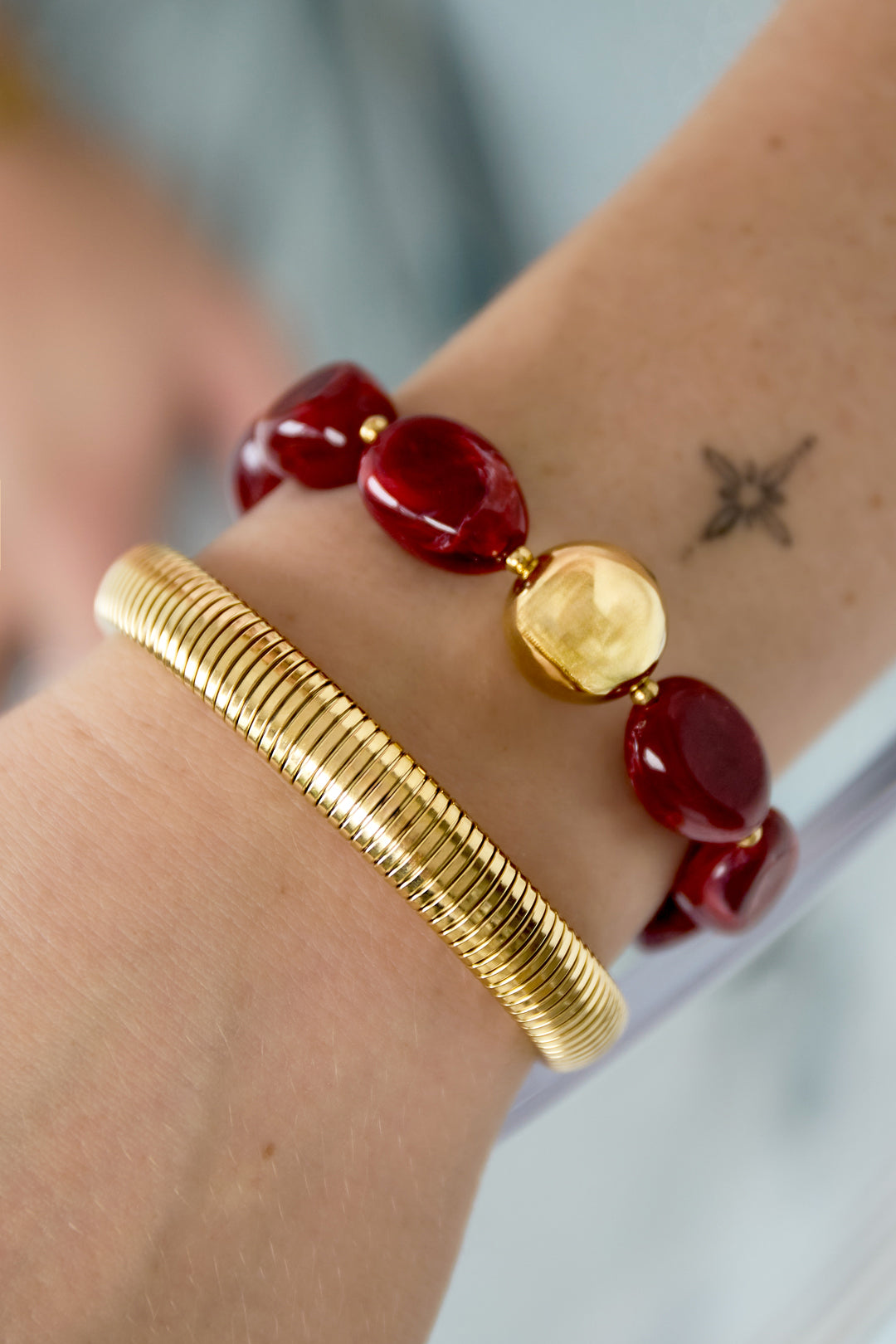 Bold and Trendy bracelet stretch 10 mm