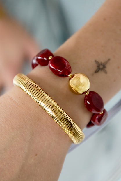Bold and Trendy bracelet stretch 10 mm