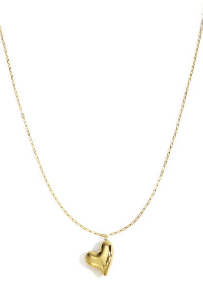 Stainless Steel Long Necklaces Heart Casual Daily Simple Series Women's jewelry