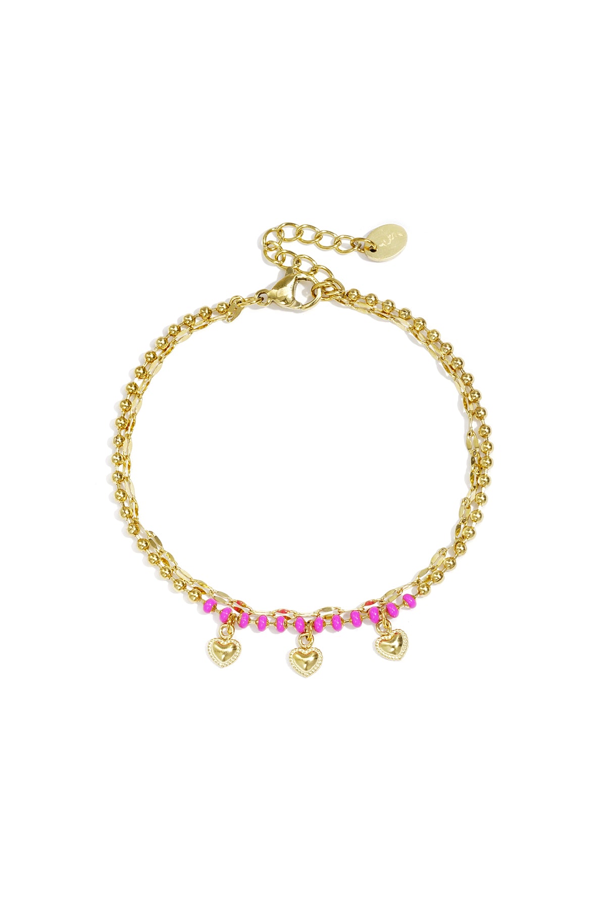 Stainless Steel Charm Bracelets Heart Simple Daily Simple Series Women's jewelry