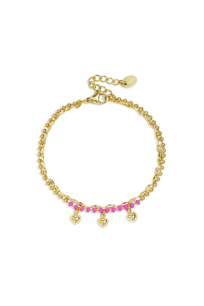 Stainless Steel Charm Bracelets Heart Simple Daily Simple Series Women's jewelry