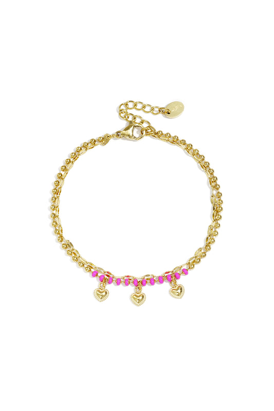 Stainless Steel Charm Bracelets Heart Simple Daily Simple Series Women's jewelry