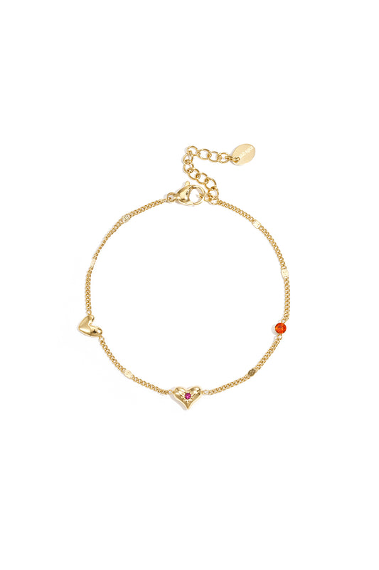 Stainless Steel Charm Bracelets Heart Simple Daily Simple Series Women's jewelry