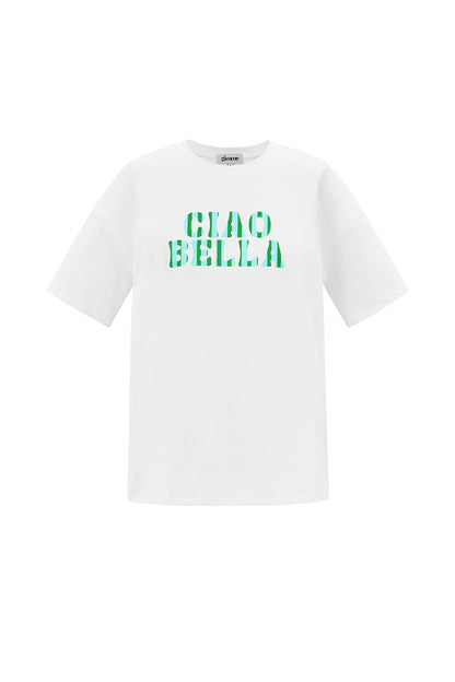 Cotton Women's T-shirt Casual Letters