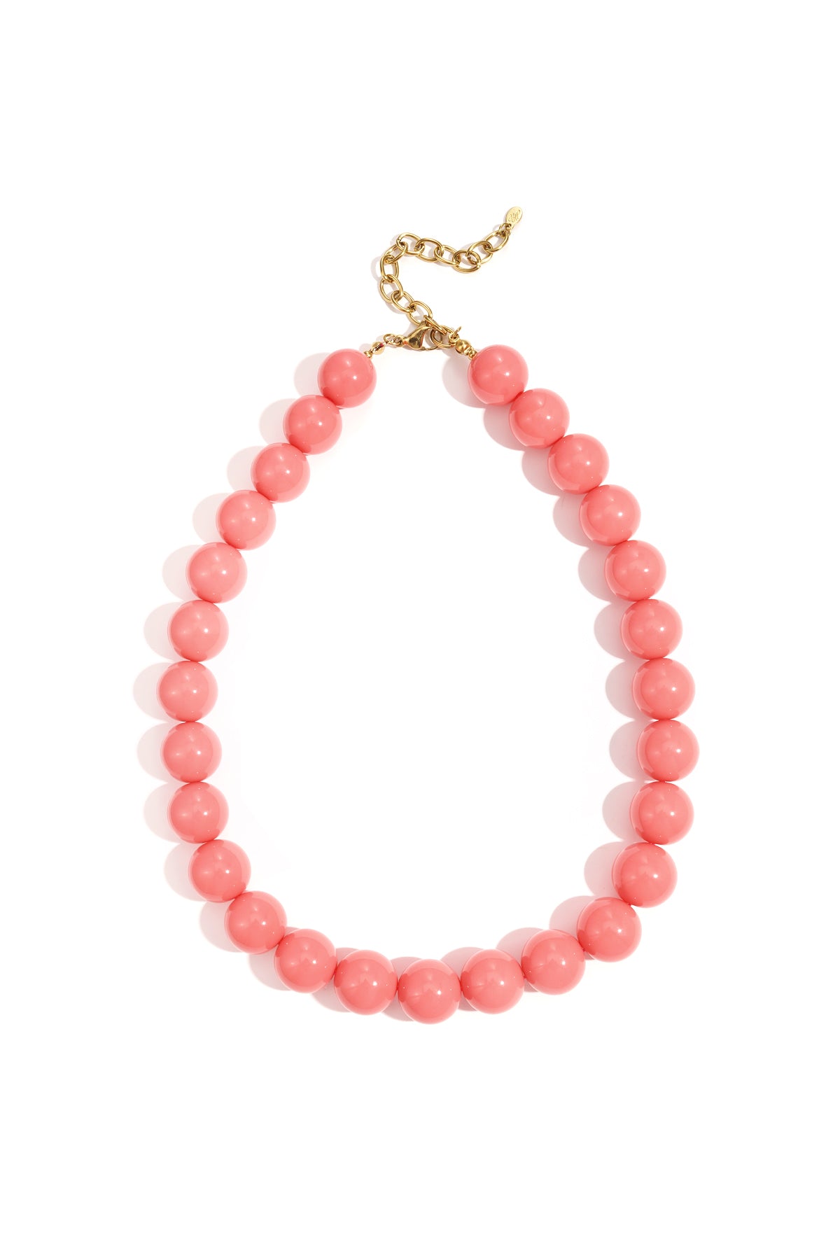 Large colored necklace - 15mm