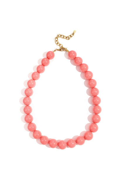 Large colored necklace - 15mm