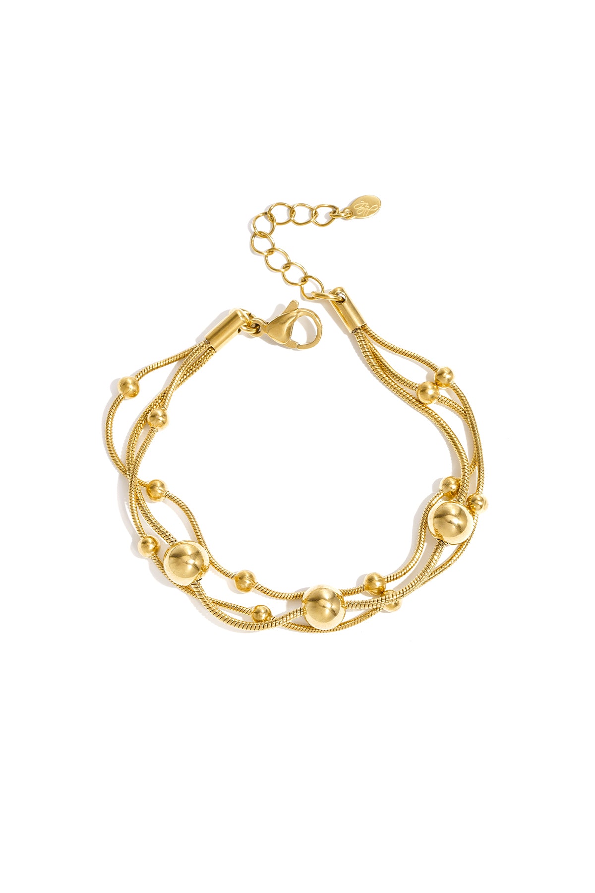 Stainless Steel Chain Bracelets Polka Dots Casual Daily Simple Series Women's jewelry