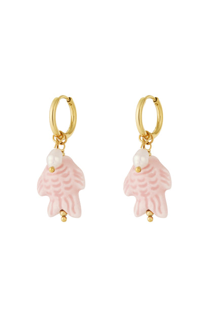 Pearl fish Earrings