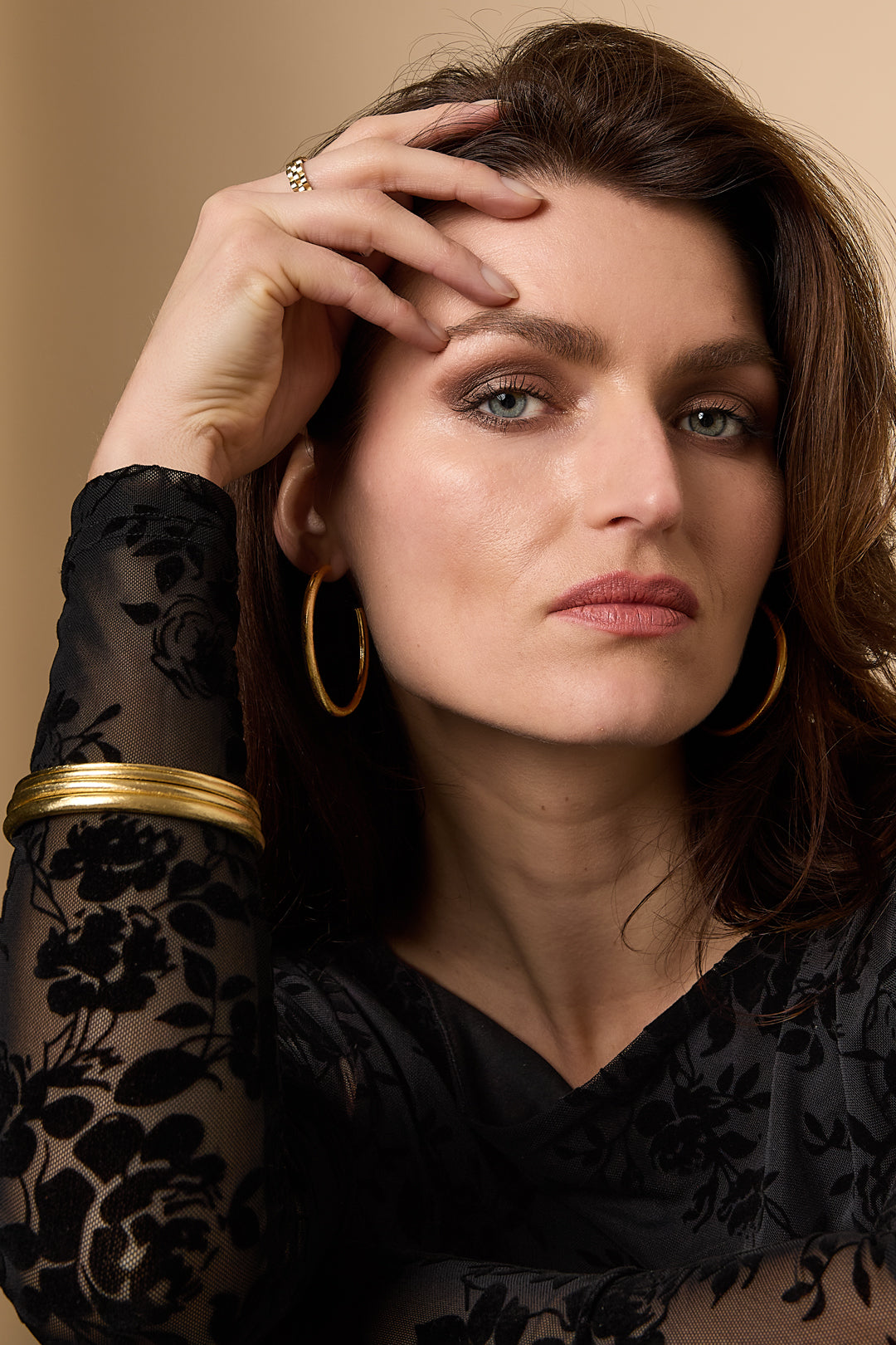 Bangles circle Simple Daily Simple Series Women's jewelry-5mm