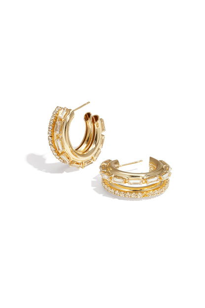 Iron Hoop Earrings circle Elegant Christmas Luxurious Series Women's jewelry