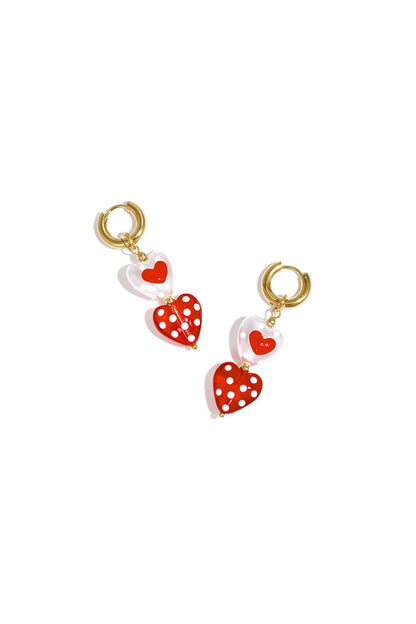 Stainless Steel Dangle Earrings Heart Casual Daily Romantic Series Women's jewelry
