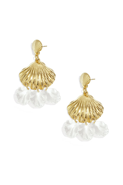 Stainless Steel Dangle Earrings shell Casual Daily Simple Series Women's jewelry