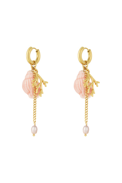 Coral vibes earrings
