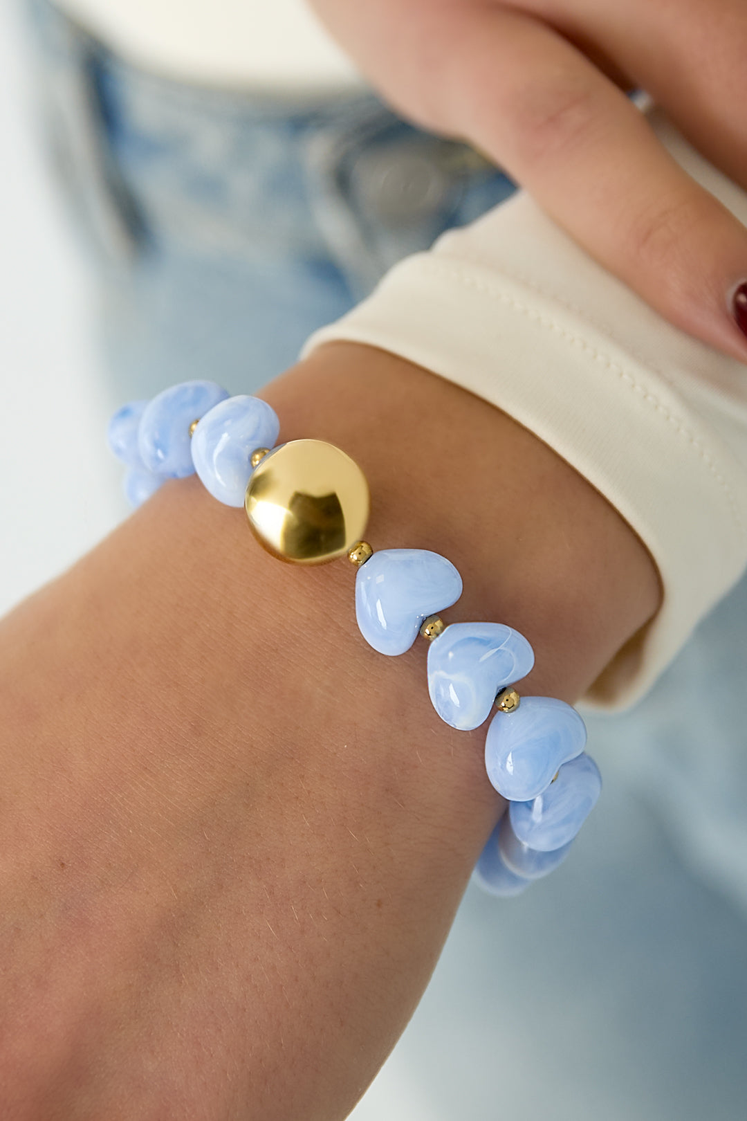 Acrylic Beaded Bracelets Heart Casual Daily Simple Series Women's jewelry