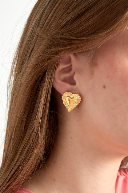 Radiant heart Earrings