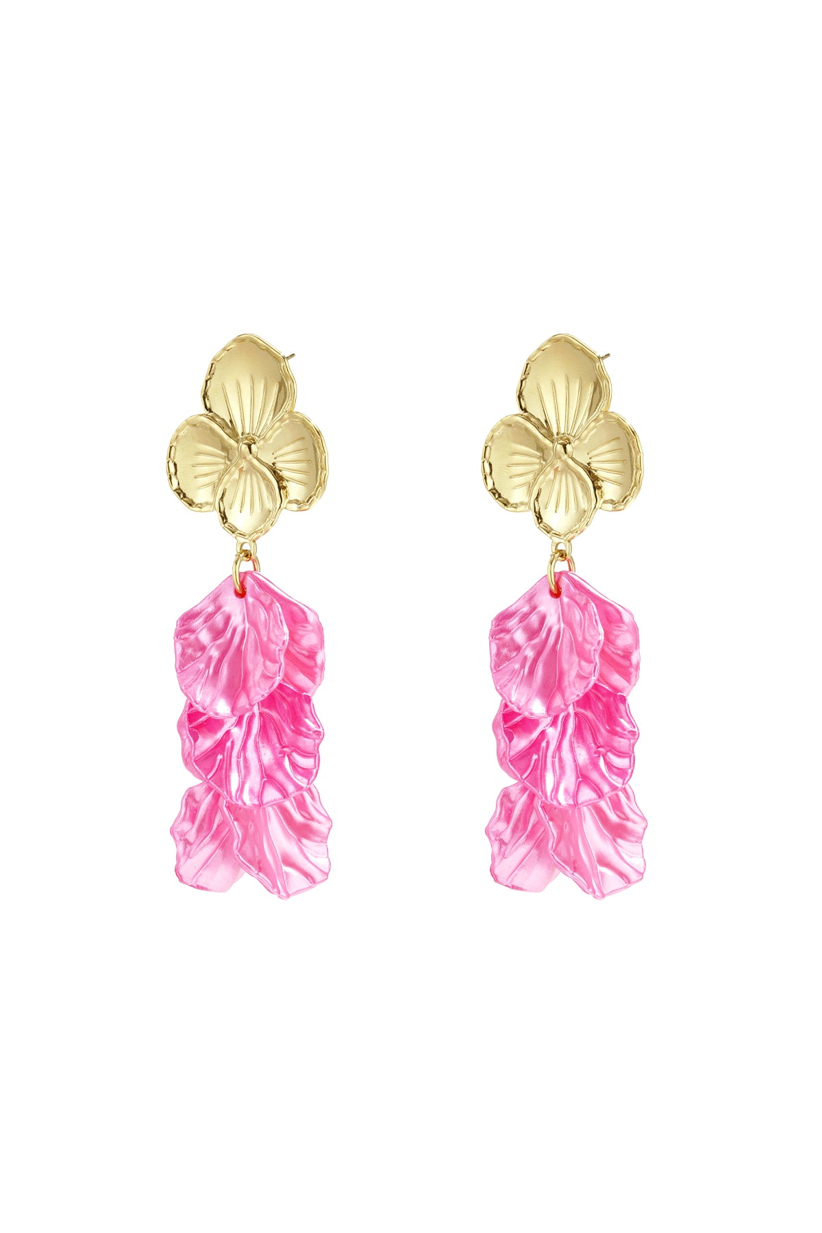 Stainless Steel Drop Earrings Flower Casual Daily Simple Series Women's jewelry