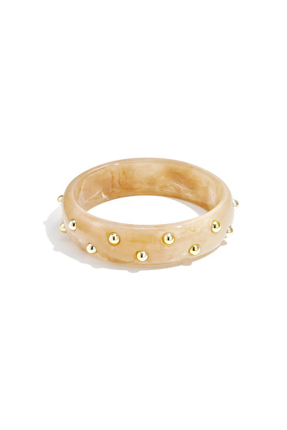 Resin Bangles Solid Color Casual Daily Simple Series Women's jewelry