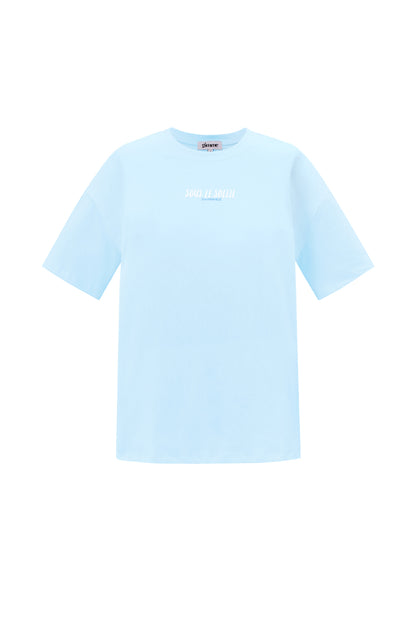 Cotton Knitted Women's T-shirt Casual Letters
