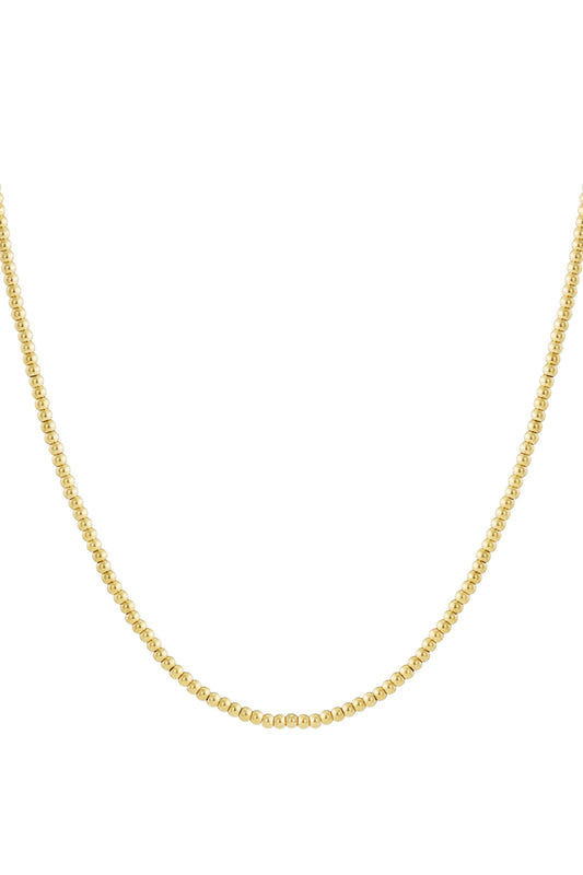 Solid bead necklace-5mm