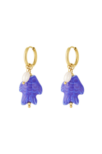 Pearl fish Earrings