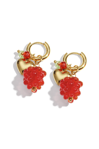 Stainless Steel Drop Earrings fruit Daily Daily Simple Series Women's jewelry