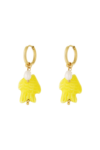 Pearl fish Earrings