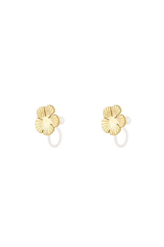 Flower Clip Earrings