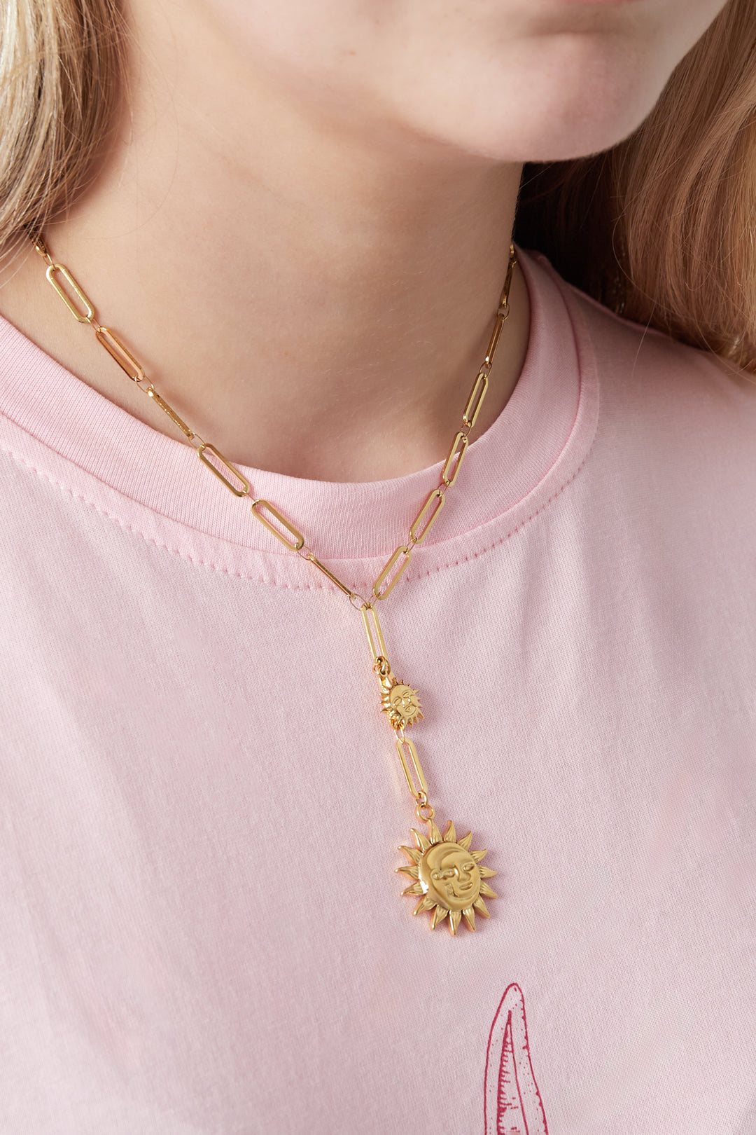Double Sun Necklace